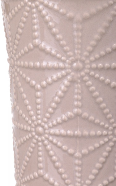 Ваза керамическая бежевая Ornament 14,8x14,8x25,3 см