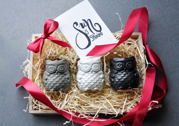 Кашпо декоративное Sovos темно-серый бетон