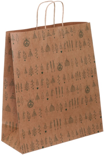 Пакет Ретро XL Новорічний 390x345x140 мм