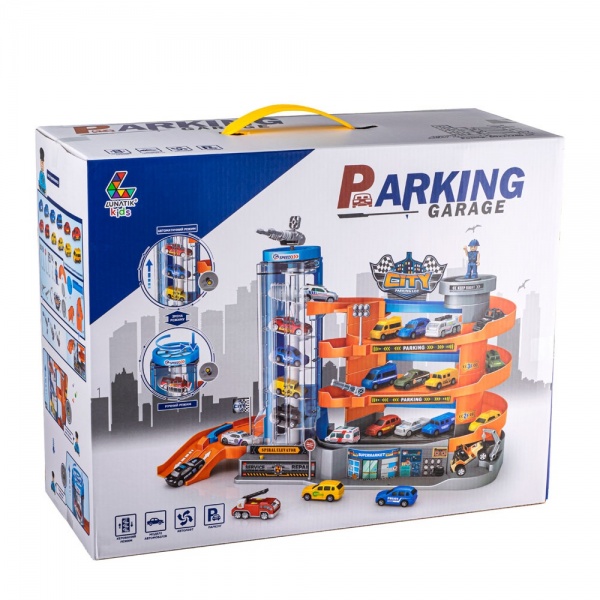 Игровой набор транспорта Lunatik Парковка Муниципальная (LNK-PGC5675) 978878