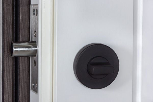 Дверь входная Булат К-8 (квадро) 540/249 wavestone grey / белый супермат 2050x850 мм левая