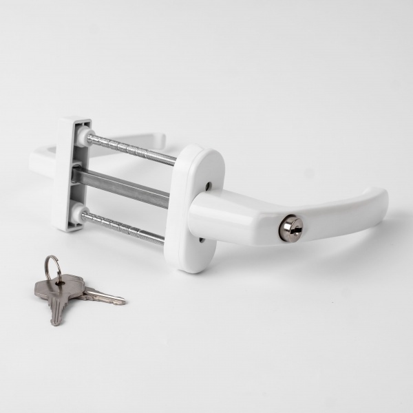 Ручка двухсторонняя с ключом ASTEX Antey біла Ral 9016 BHS 2/38 