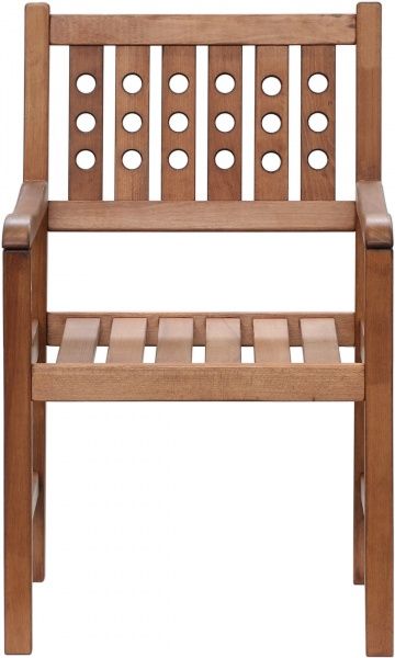 Крісло дерев’яне з декоративною спинкою 57,5х92,5 см бук 