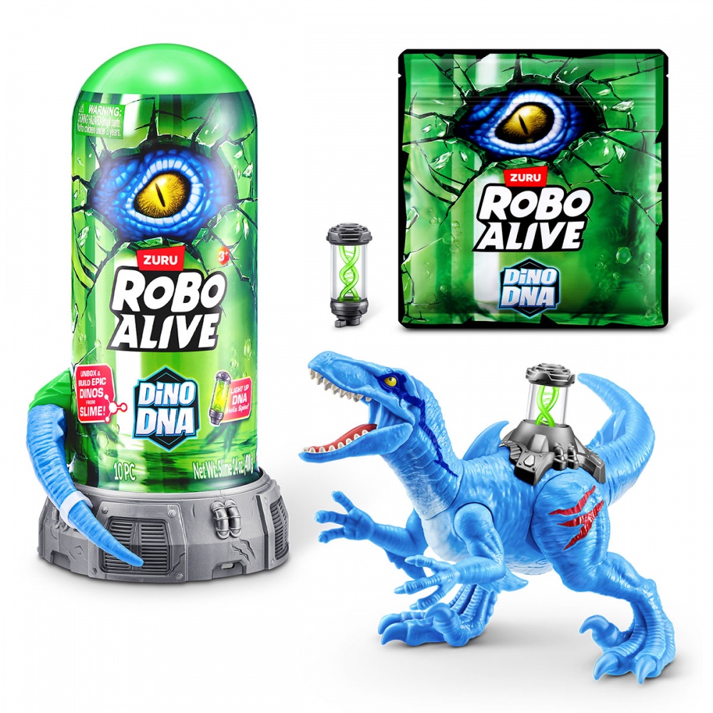 Игровой набор Pets & Robo Alive интерактивный - ДНК Велоцизавра разноцветный 71139B