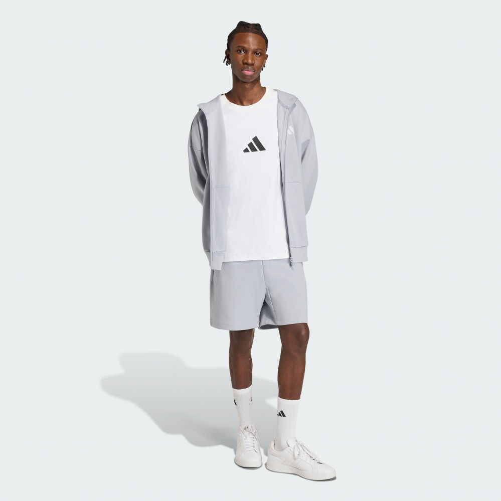 Джемпер Adidas M FI SL FZ HALSIL KD7662 р.M голубой