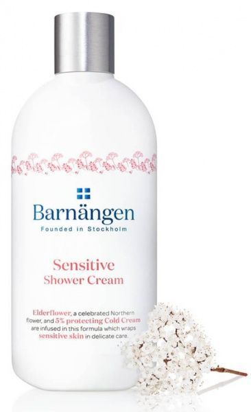 Крем-гель для душа Barnangen Sensitive с цветком бузины для чувствительной кожи 400 мл