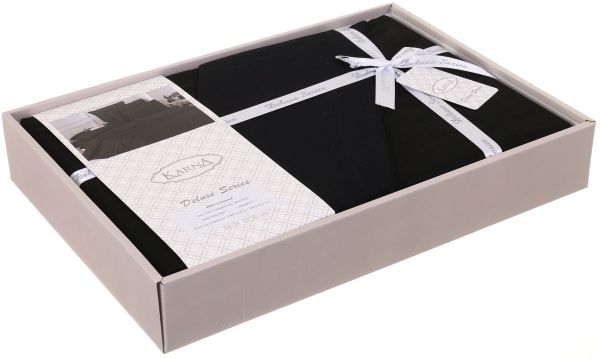 Комплект постільної білизни Loft 2 чорний Karna 