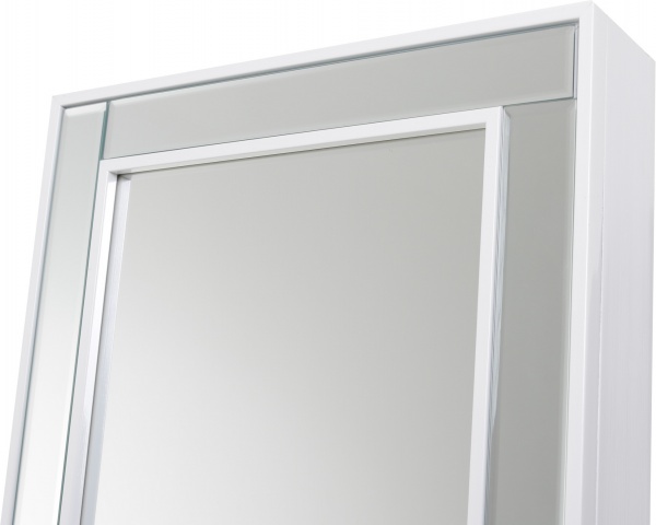 Підлогове дзеркало із секцією для зберігання аксесуарів M36A 3600x12300 мм білий 