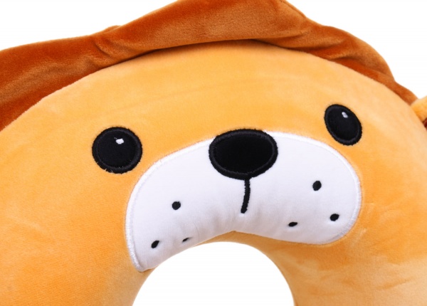 Подушка дорожная Львенок 30х30 см желтый Luna