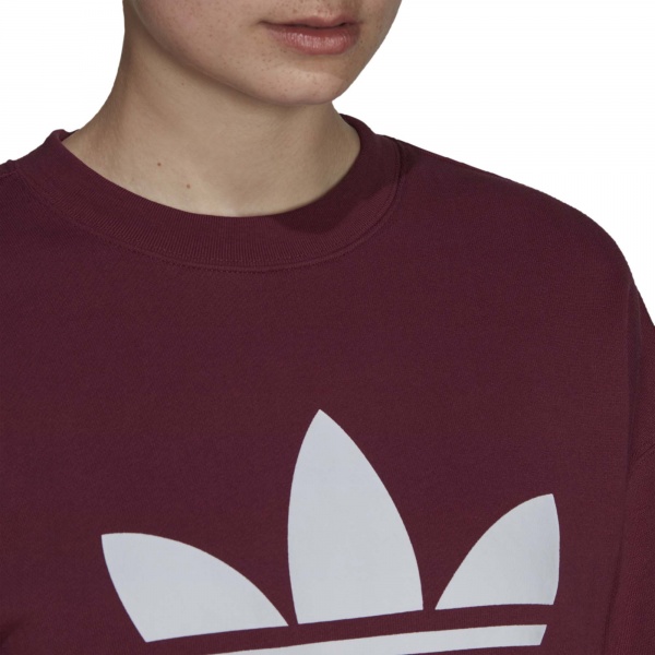 Світшот Adidas TRF CREW SWEAT H33579 р. 36 бордовий