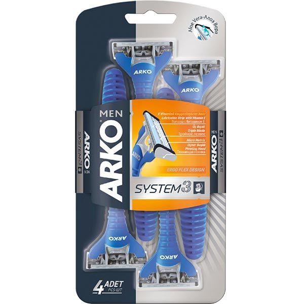 Станки одноразовые Arko T3 System 4 шт.