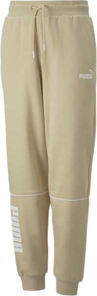 Штани Puma POWER COLORBLOCK HIGH-WAIST PANTS FL G 67020667 р. 140 бежевий
