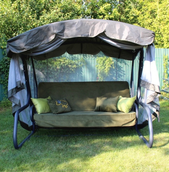 Качели с навесом GreenGard Гойдалка садова GreenGard 