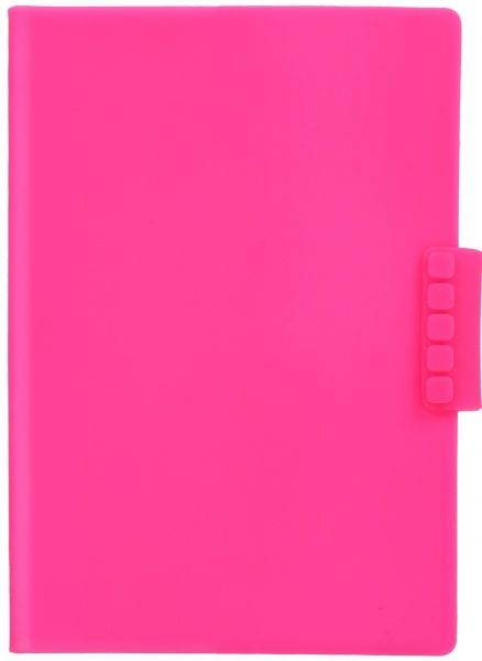 Книга для записей силиконовая Розовый неон А5 100 л.