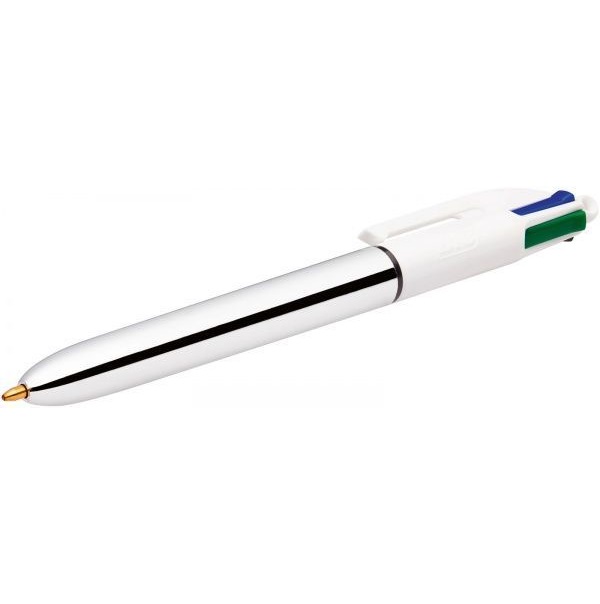 Ручка шариковая BIC 4 Colours Shine Silver 
