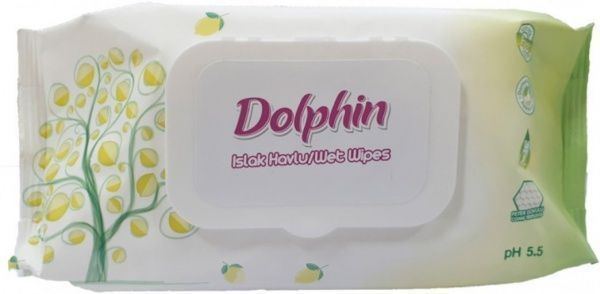 Вологі серветки Dolphin Lemon Tree 60 шт.
