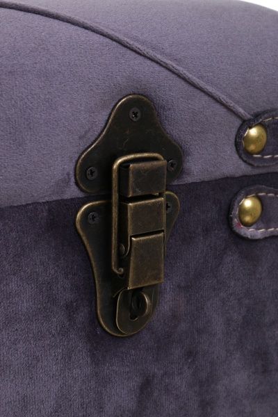 Сундук-пуф Art&Crafts Велюр 50х25х23 см темно-серый 