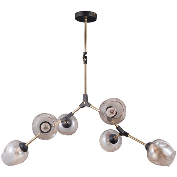 Люстра подвесная Victoria Lighting Fusion/PL6 6x40 Вт E14 черный 