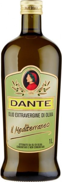 Олія оливкова Оліо Данте IL Mediterraneo першого холодного віджиму класу Extra Virgin 1 л 