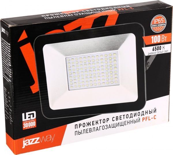 Прожектор Jazzway PFL- C-100 100 Вт IP65 черный 