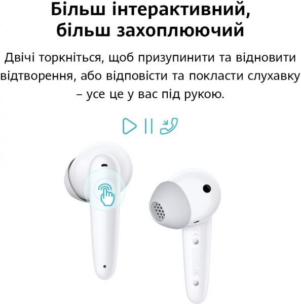 Навушники бездротові Huawei FreeBuds SE white (55034952) 