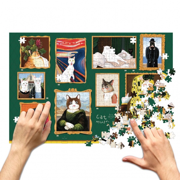 Пазлы InnaRuda Кошачий музей orner-1627