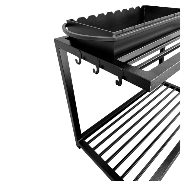 Мангал Metalzavod ЛОФТ ML9-4С на 9 шампурів 4 мм на дровниці С