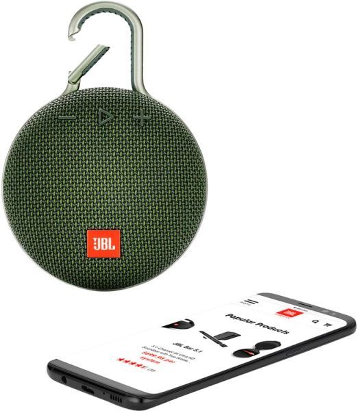 Акустическая система JBL® Clip 3 1.0 green JBLCLIP3GRN