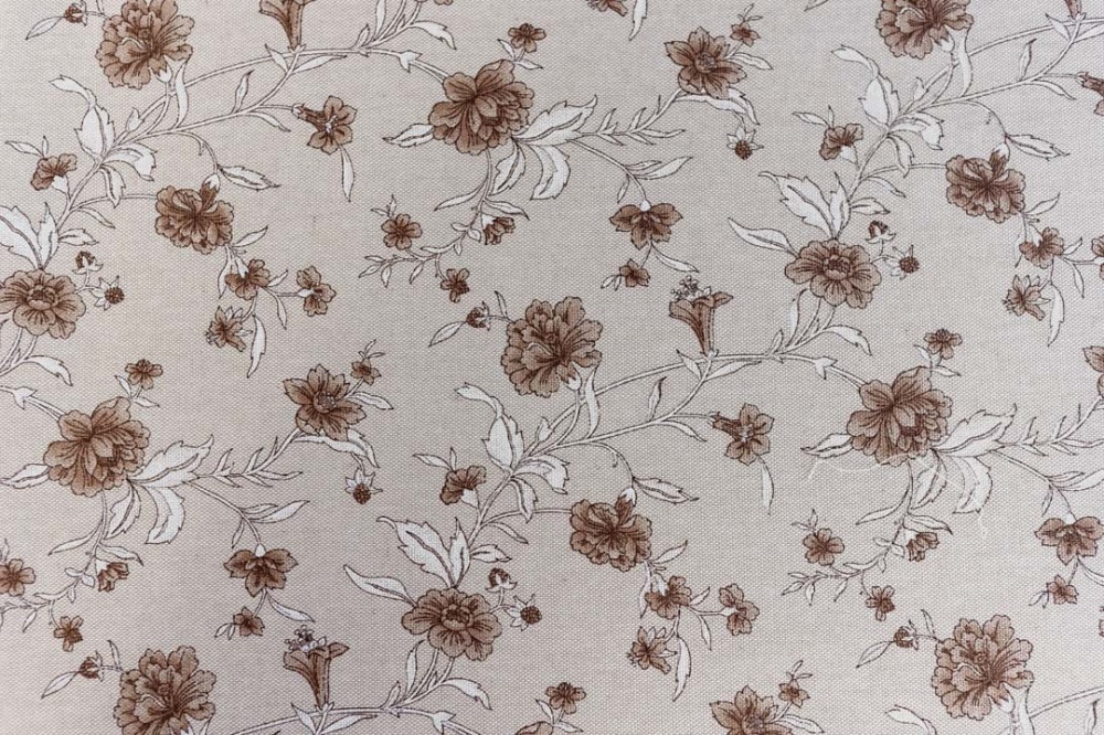 Скатерть Сappuccino с кантом Цветы 133x133 см Прованс