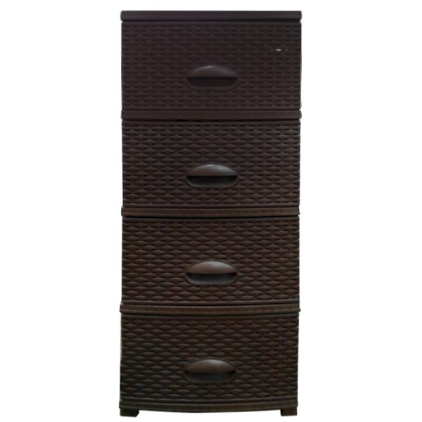 Комод пластиковый Rattan 910х440х375 мм коричневый