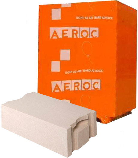 Газобетонний блок Aeroc 600x200x375 мм EkoTerm D-300