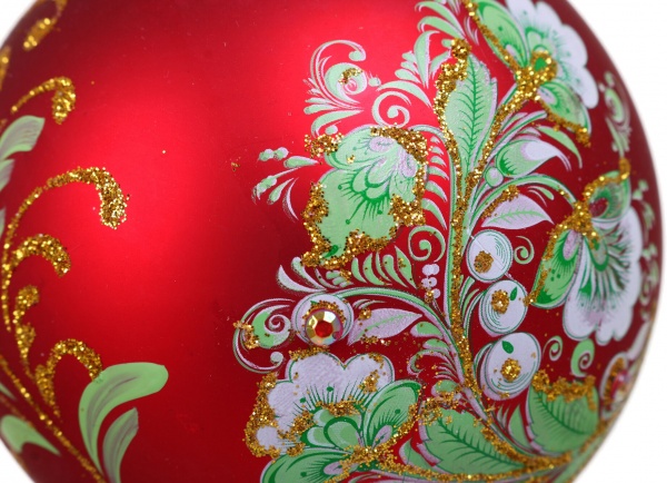 Куля новорічна Декор-престиж d 80 мм в асортименті