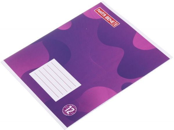 Тетрадь школьная 12 листов косая линия 52021_1 Nota Bene