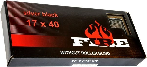 Решітка камінна  4FIRE 17х40 антік срібло