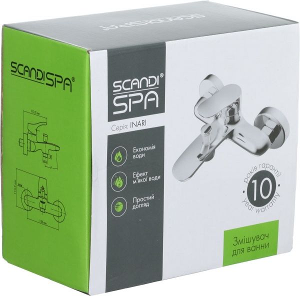 Смеситель для ванны Scandispa Inari FF35320-2