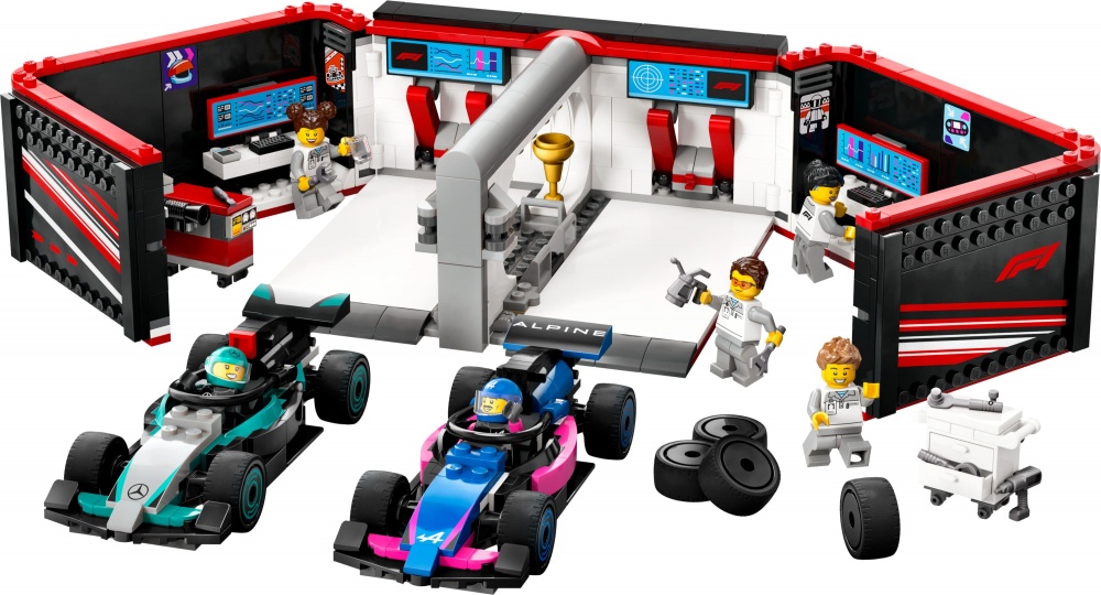 Конструктор LEGO City Гараж F1® та автомобілі Mercedes-AMG і Alpine 60444