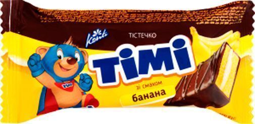 Шоколадный бисквит Konti со вкусом банана Тими 50 г