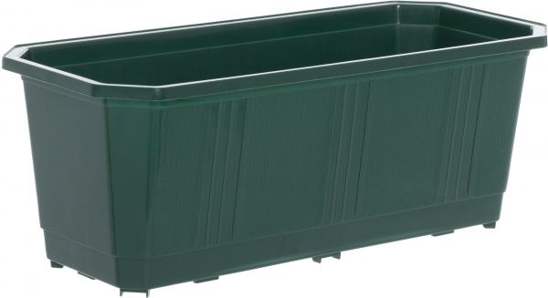 Ящик балконний Пласт-Бокс зелений 4313 прямокутний 10,4л зелений 