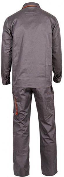 Напівкомбінезон робочий Sizam Newcastle р. XXXL зріст універсальний 30215 сірий із помаранчевим
