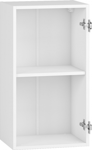 Шкаф верхний Грейд распашной (ТОП) 400x720x300 мм белый 