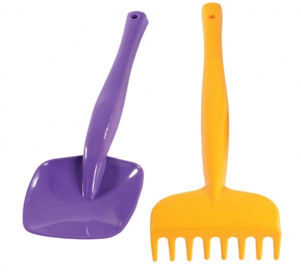 Набір для гри з піском Тигрес Лопатка та грабелькі великі