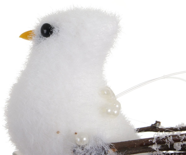 Декорация новогодняя Птичка лесная 10х12 см 2 шт. EPI-RJJY11252 