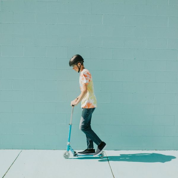 Самокат Micro Sprite LED блакитний 