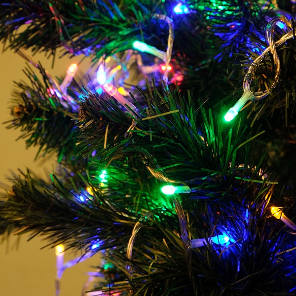 Электрогирлянда линейная SHLigts Нить (ILD100M-F) встроенный светодиод (LED) 100 ламп 5 м 