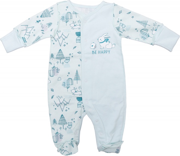 Комбинезон унисекс Фламинго р.56 ментоловый 365-007 