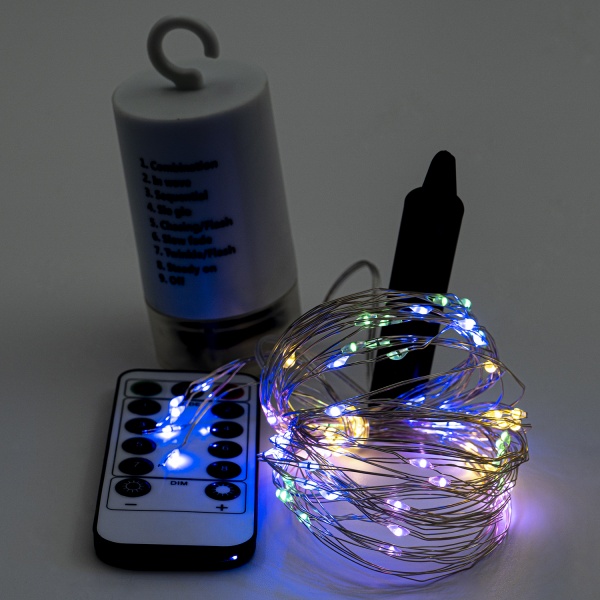 Декоративная гирлянда Altalusse (INL-2108B-100 Multicolor) встроенный светодиод (LED) 100 ламп 2 м 