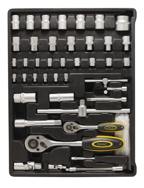 Набір ручного інструменту WMC TOOLS 1/2'',1/4'' (4-30 мм, 4 полки) 300 шт. WT-40300