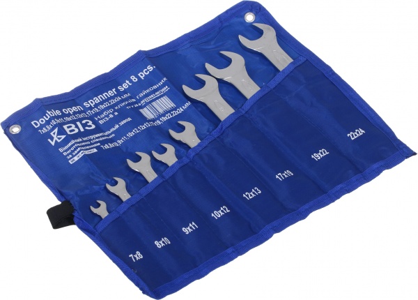 Набір ключів ріжкових ВІЗ сумка (7-24)