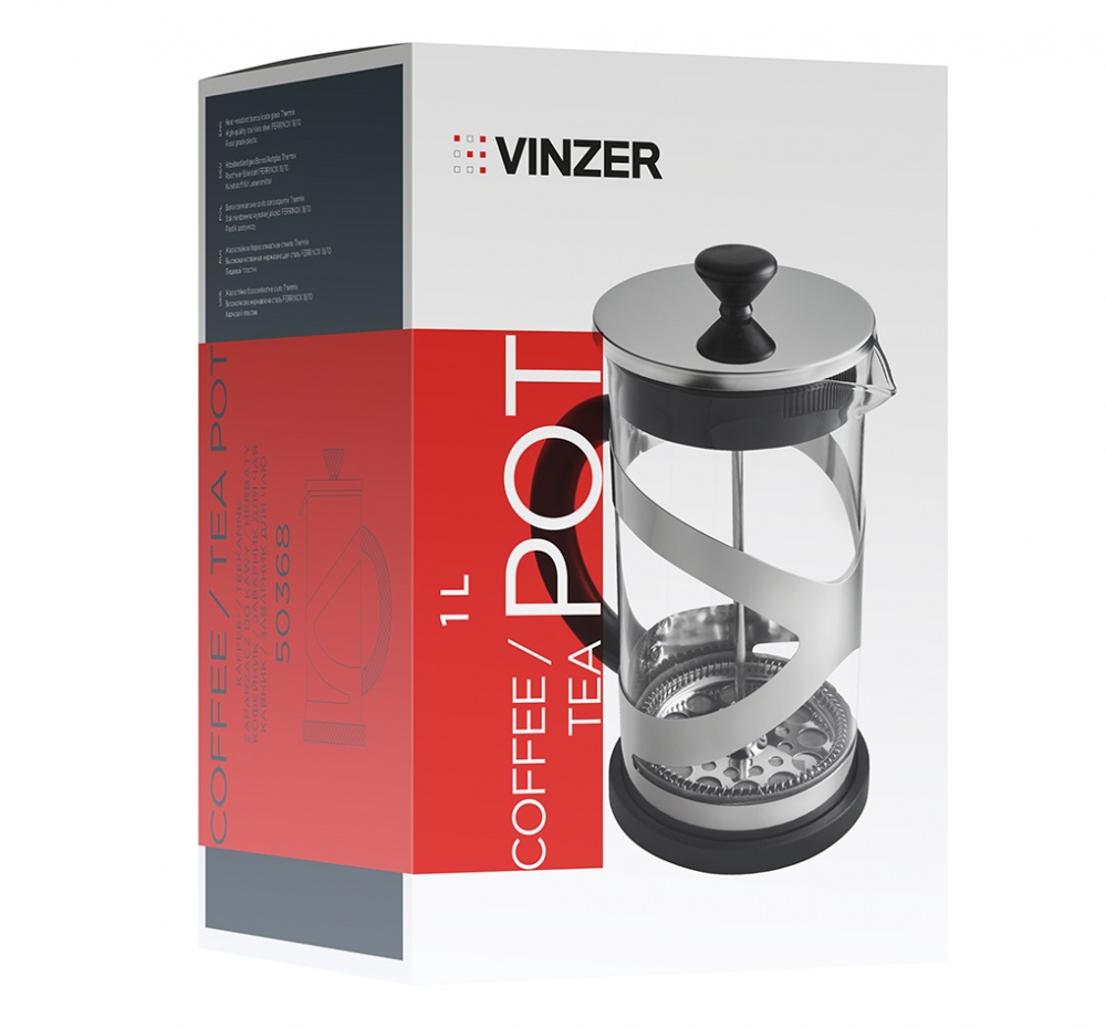 Френч-прес Vinzer 1 л 50368