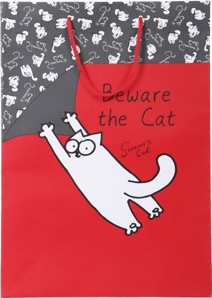 Пакет бумажный Simon's Cat 45х32х11 см Beware the Cat